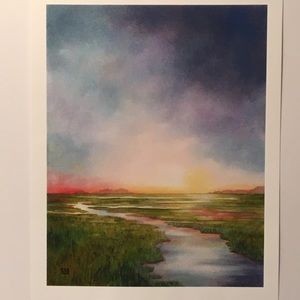 SUNRISE OVER THE MARSH Giclee print on premium paper